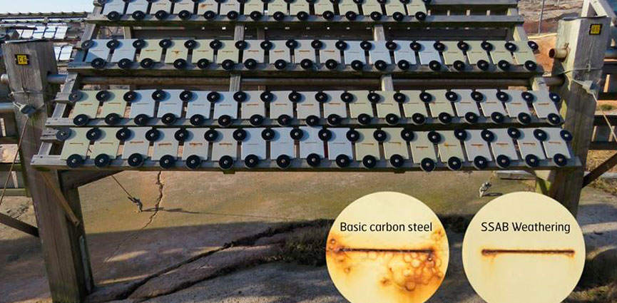 acero Weathering o Corten de SSAB