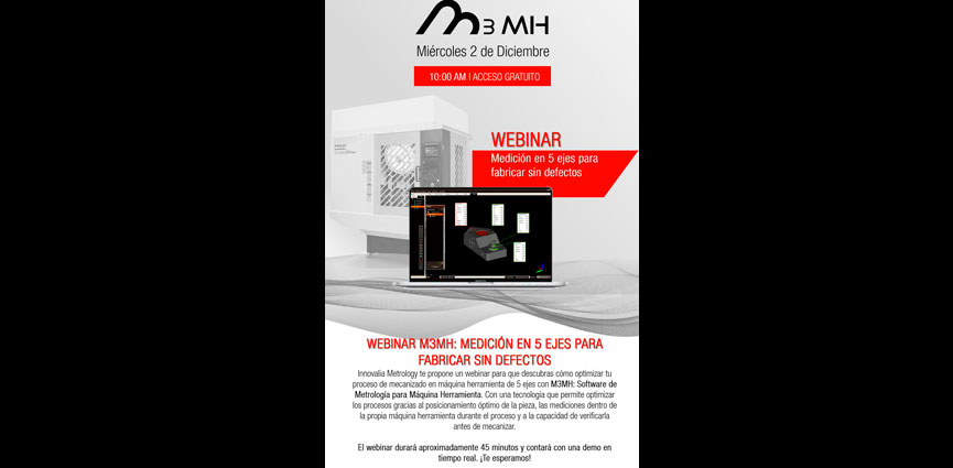 Innovalia Metrology organiza un webinar sobre M3MH