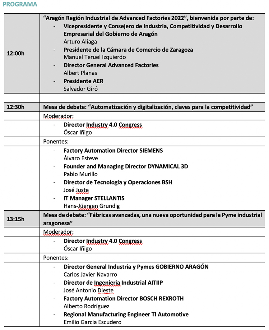 programa Advanced Factories