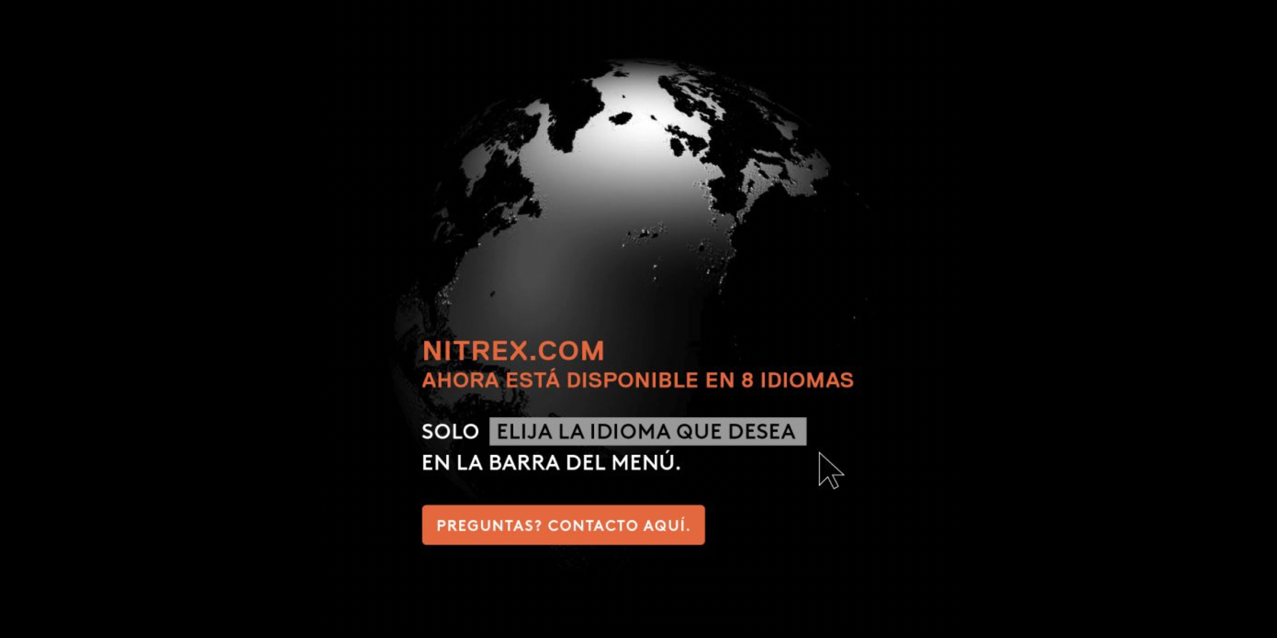 Nitrex.Com ahora disponible en 8 idiomas